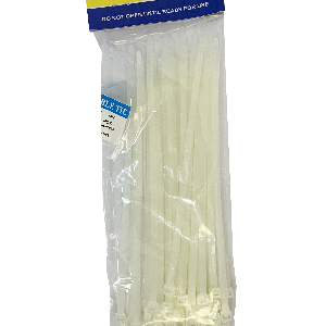 Bolsa 50U Amarracables Blanco 20CM X 4,8MM Amarra Plastica