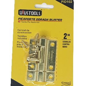 Picaporte Dorado Blister 2"